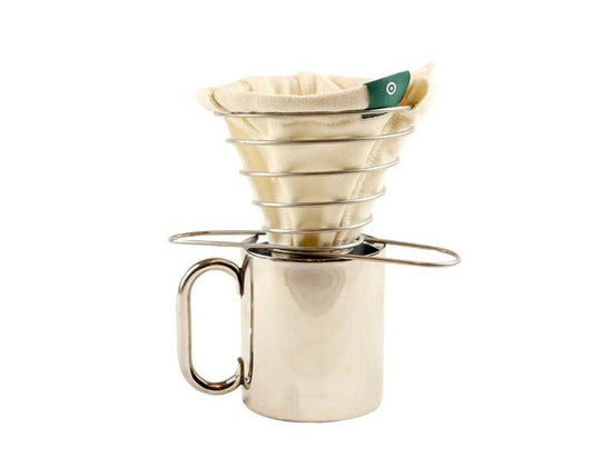 ACE Brewer reusable organic cotton filter with stainless steel frame